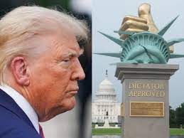 Anti-Trump Dictator Approved sculpture erected on National Mall, White  House responds