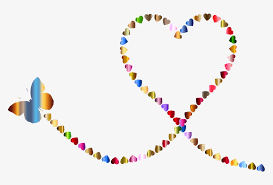 Download Butterfly Hearts Trail 3 Svg Free Stock Clip Art Png Image Transparent Png Free Download On Seekpng