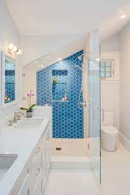 If you decide to add an accent wall to your bathroom take careful consideration of which wall to showcase. 10 Eye Catching Bathroom Accent Walls