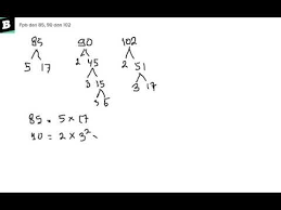 Dalam bahasa inggris kpk dikenal dengan least common multiple (lcm), sering dijuga disebut sebagai lowest common multiple (lcm) atau. Fpb Dari 85 90 Dan 102 Youtube