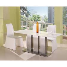 Lorenzo Contemporary White Marble Dining Table 4 Chairs Dining Room Furniture Modern Italian Dining Room Dining Table Marble