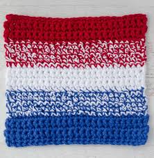 Easy heart knitting pattern in garter stitch. Patriotic Crochet Dishcloth Pattern Crochet 365 Knit Too