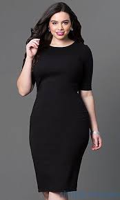 Black Dress 3 4 Sleeve Knee Length V Back Knee Length Dress With 3 4 Sleeve Vestidos Compridos Vestidos Vestidos Casuais
