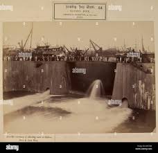 Bombay port 19th century hi-res stock ...