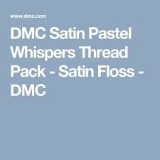 Satin Pastel Whispers Thread Pack Colour Chart