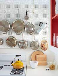 20 Big Ideas For Small Kitchens Pegboard Kitchen Small Kitchen Cool Kitchens