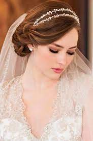 42 Different Wedding Hairstyles With Veil Wedding Hair Headband Wedding Hairstyles With Veil Short Wedding Hair