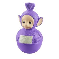 He is the largest and oldest of the teletubbies, is covered in purple terrycloth, and has a triangular antenna on his head. Toys From Character Teletubby Weeble Toy Tinky Winky