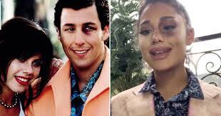 bobby pictures the people who tomented him in the past smells like you need a shower, stinky! Adam Sandler Reacts To Ariana Grande S Waterboy Re Creation Popsugar Entertainment
