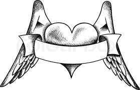 Heart with wings drawings this angelic reference can give you stunning drawing designs. Pencil Drawings Of Hearts With Wings And Banners Pencildrawing2019