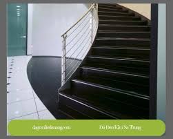 Cầu Thang Đá Granite Màu Đen | Thi Công Đá Granite Tại Đà Nẵng | ĐT:  0931.274.024