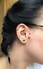 My New Surface Piercing Gill Piercing Sideburn Piercing Vertical Tragus Piercing Vertical Tragus Piercing Tragus Piercings Ear Piercings