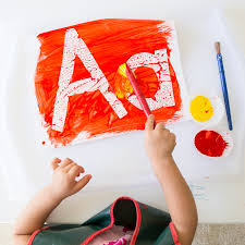 Pop the ice letters out and place them in a sensory bin. Contact Paper Letter Painting Fun With Mama