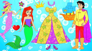 Roses, lilies, sunflowers and many more. Paper Dolls Princess Mermaid Dress Up Costumes Papercaft Handmade Youtube