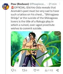 Aramaki has the stolen black blade? : rOnePieceSpoilers