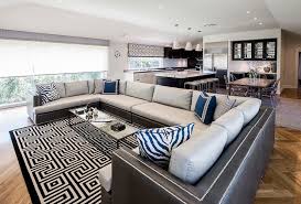Living rooms come in a variety of sizes and styles. Gray Leather Sectional Contemporary Living Room Highgate House