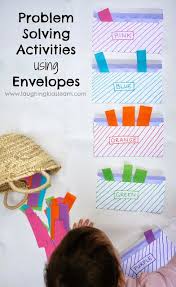 Practice your problem solving skills with this interactive math game for kids. Simple Problem Solving Activities Using Envelopes As A Tool For Learning Great For All Age Leve Color Sorting Activities Sorting Activities Toddler Activities