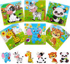 They feature fun puzzles of all types that'll keep you entertained. Buy Libay Wooden Puzzle For Kids Ages 2 5 Years Old 9 Pieces Preschool Educational And Learning Toy Animal Jigsaw Puzzles Set Gift For Boys And Girls 6 Puzzles Online In Indonesia B08br8f73y