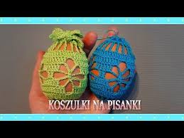 Wielkanocna ozdoba na szydełku stroik jajko. Pin On Wielkanoc