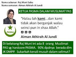This user hasn't answered any questions yet. Raj Muni Sabu Aiman Athiran Al Jundi Muslimat Munafik Haraki Dari Pasma Albangi Di Kuching