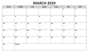 Pin On March 2019 Printable Calendar