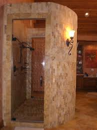 Walk in shower no door with natural slate tile also work with wood wall panel and decorative bathroom wall. æ²¡æœ‰çŽ»ç'ƒé—¨çš„æ·‹æµ´ Ldsportsä¹åŠ¨