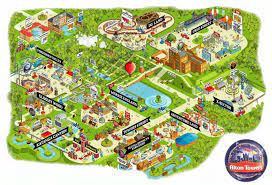 Atmap06 Jpg 1 030 700 Pixels Theme Park Map Map Map Design