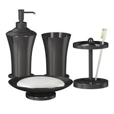 Black Bathroom Accessories Target