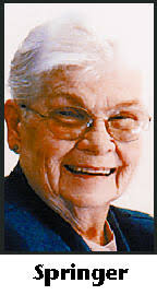 DORIS SPRINGER Obituary (2009)