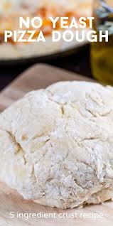 I used this recipe and it worked perfect. No Yeast Pizza Dough Recipe 5 Ingredients Crazy For Crust