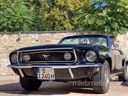 Mustang cabrio 1965 top gerestaureerd met taxatie rapport top gerestaureerde ford mustang cabrio lijn 6 uit 1965 technisch en mech. Ford Mustang 1968 Gt Cabrio Wochenende Mieten 668 00 Eur Pro Wochenende Mietmeile De