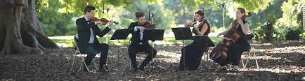 The wedding string quartet consists of two violins, a viola, and a cello. String Quartet Wedding Music Strings Wedding Ceremony Red Soda