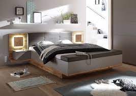Das ist nicht nur bequem, sondern schafft außerdem eine hohe komfortliegehöhe. Schlafzimmer Komplett Set 4 Tlg Capri Xl Bett 180 Kleiderschrank Grau Wildeiche Ebay