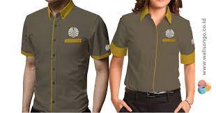 Gradasi batik bunga api, dll 101 Contoh Desain Seragam Baju Batik Polo Untuk Kerja Elegan