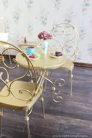 Miniature Round Table And Two Chairs French Bistro Set For 11 1 2 12 Inches Dolls Blythe 12 Fashion Roy Doll Furniture Barbie Furniture Barbie Dream House