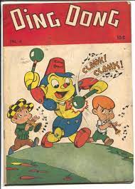 Ding Dong #4 1947-ME-Robert Robot cover & story-spanking panel-FN- |  eBay