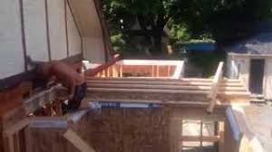 We love having a large deck off the bedroom with our small two person hot tub. Framing 2nd Floor Above Garage Youtube