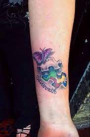 Puzzle piece autism butterfly tattoo. 20 Puzzle Piece Tattoo Ideas Puzzle Piece Tattoo Autism Tattoos Puzzle Tattoos