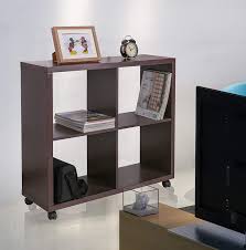 Black walnut finish is equally at home in traditional decor or modern stylings. Furniture Sets Greenforest Storage Shelf Square 4 Cube Storage Organizer With Wheels For Home Office Walnut Office Products
