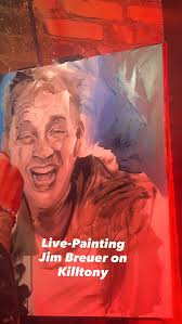 ‼️For Sale‼️ (signed by @jimbreuer_official ) Live painting the great  @jimbreuer_official