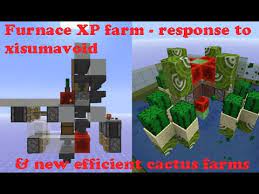 (it will require a lot of storage and a. Response Xisumavoid S Furnace Xp Farm Challenge New Simple Zerotick Cactus Farms Youtube