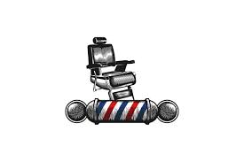 Chair Barber Pole Vintage Hand Drawn Barber Shop Logo Graphic By Wangs Creative Fabrica Download in under 30 seconds. creative fabrica