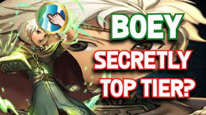 Boey's sprite from heroes boey attacking with his signature weapon in heroes , inscribed tome. Feh Why Boey Is Secretly A Top Tier Fire Emblem Heroes Youtube