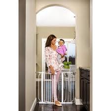 Walmart canada carries a quality selection of these handy baby gates that are easy to install wherever you need them. Regalo Extra Wide Baby Gate 29 38 5 With Walk Through Door Walmart Com In 2020 Extra Wide Baby Gate Wide Baby Gate Baby Gates