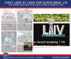 Football 2020 super bowl 54 liv patch limited edition liv logo with blue base superbowl liv 49ers vs. First Look Super Bowl Liv Logo Sportslogos Net News