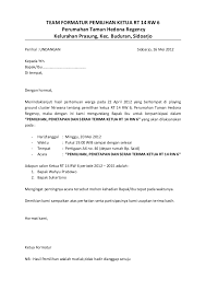 Pada artikel contoh surat berikut ini, kami akan memberikan contoh surat undangan arisan rt. Contoh Surat Undangan Pemilihan Rt Baru Sample Surat Undangan