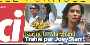 Après avoir passé plusieurs jours à s'envoyer des messages subliminaux sur les réseaux sociaux suite à la parution, dans la presse, de clichés montrant le rappeur en compagnie d'une belle et jolie jeune. Karine Le Marchand Trahie Par Joeystarr