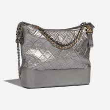 Chanel Gabrielle Large Aged Calf Silver