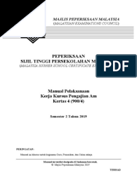 Kerja kursus pengajian perniagaan 2015. 3 Manual Pelaksanaan Kerja Kursus 9004 2019