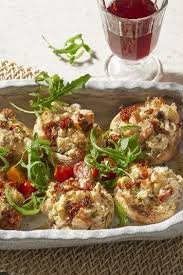 Gefullte Champignons Mit Bresso Rezept Gefullte Champignons Herzhafte Speisen Rezept Gefullte Champignons